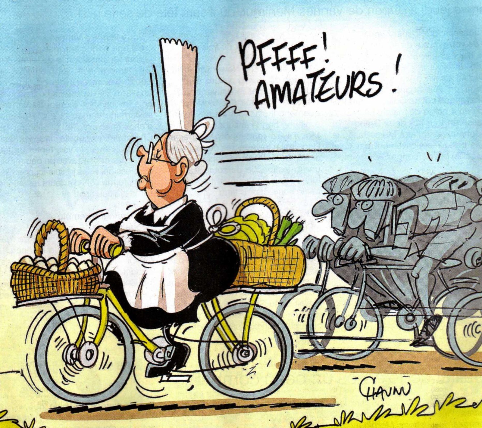 Bretonne en velo